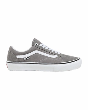 Vans Skate Old Skool - Pewter / White Ventilation Perforation Systems