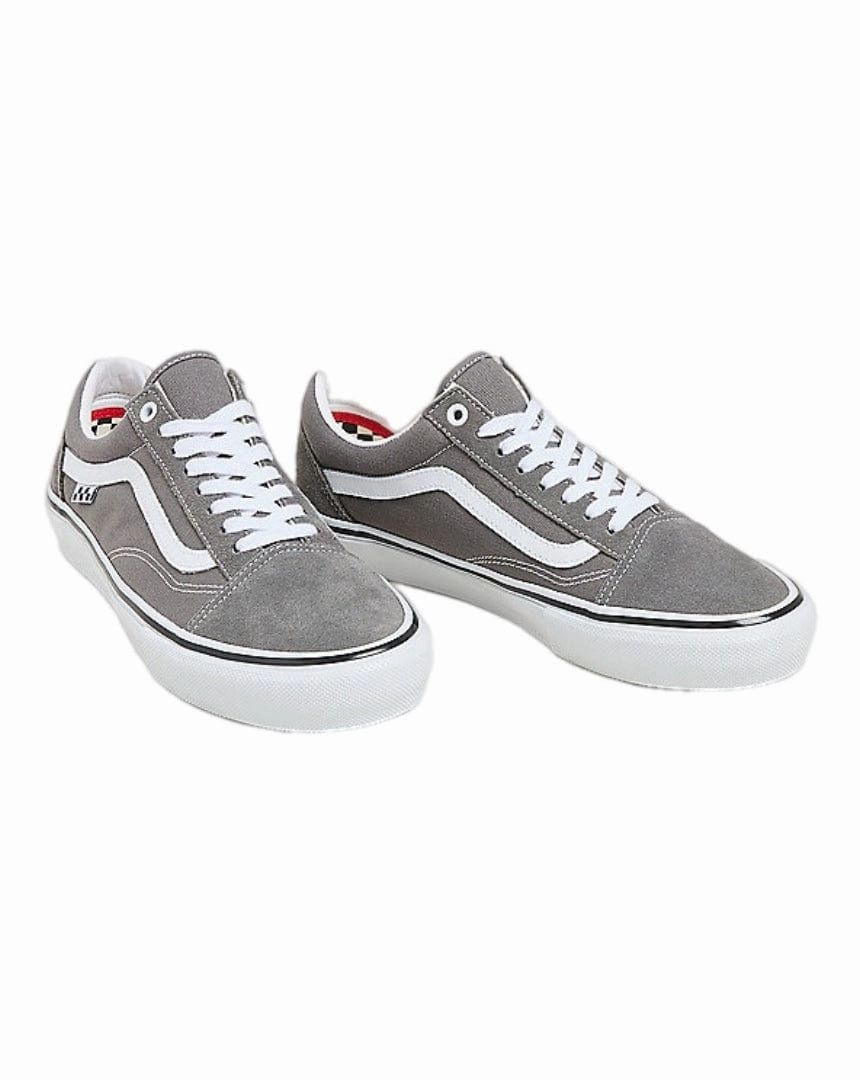 Sneaker Comfort Training Friendly Vans Skate Old Skool - Pewter / White