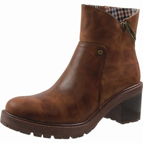 Lucy Womens Zipper Faux Leather Booties Comfortable Boots Versatile Look