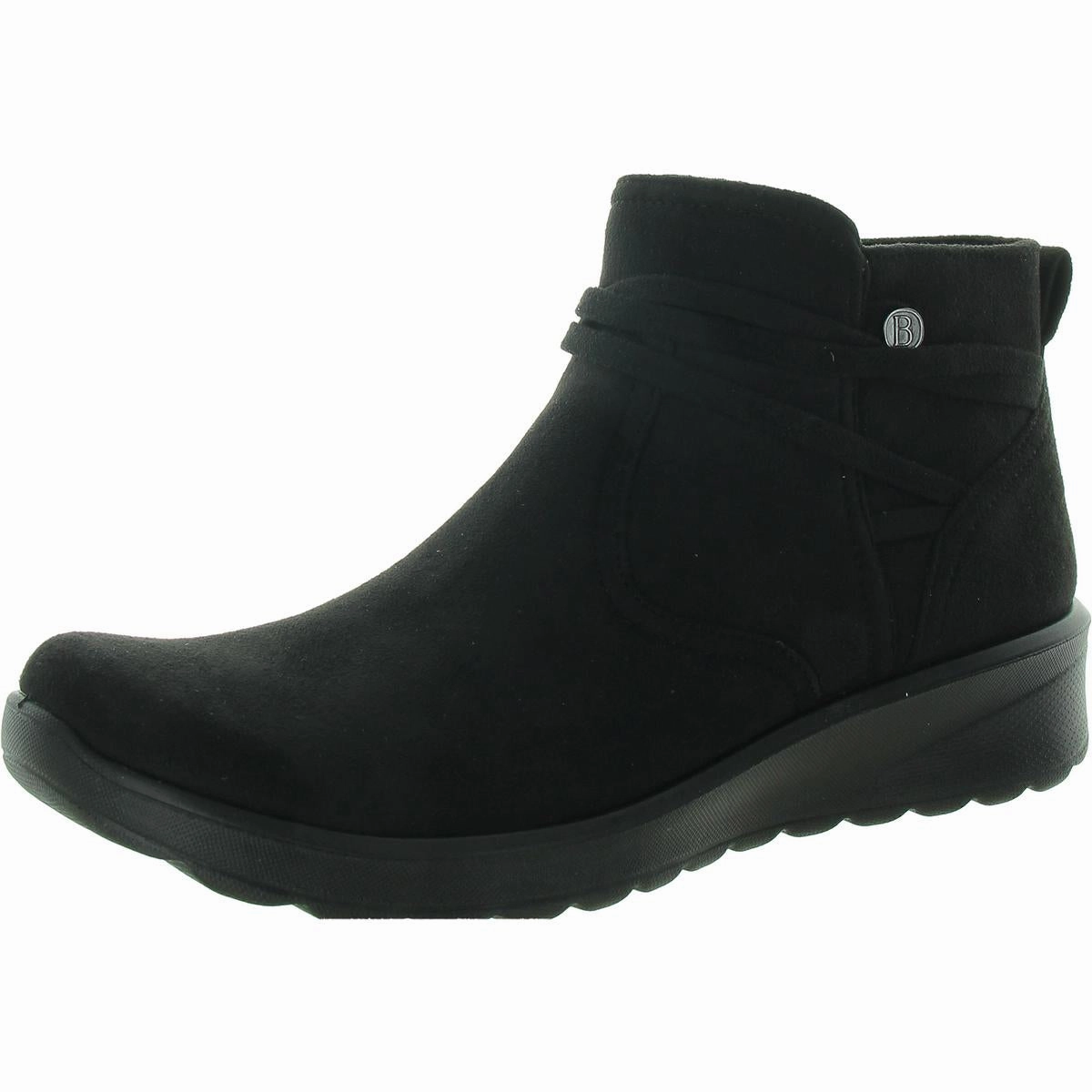 Slip Resistant City Walking Handmade Craft Womens Supercomff Faux Suede Ankle Boots