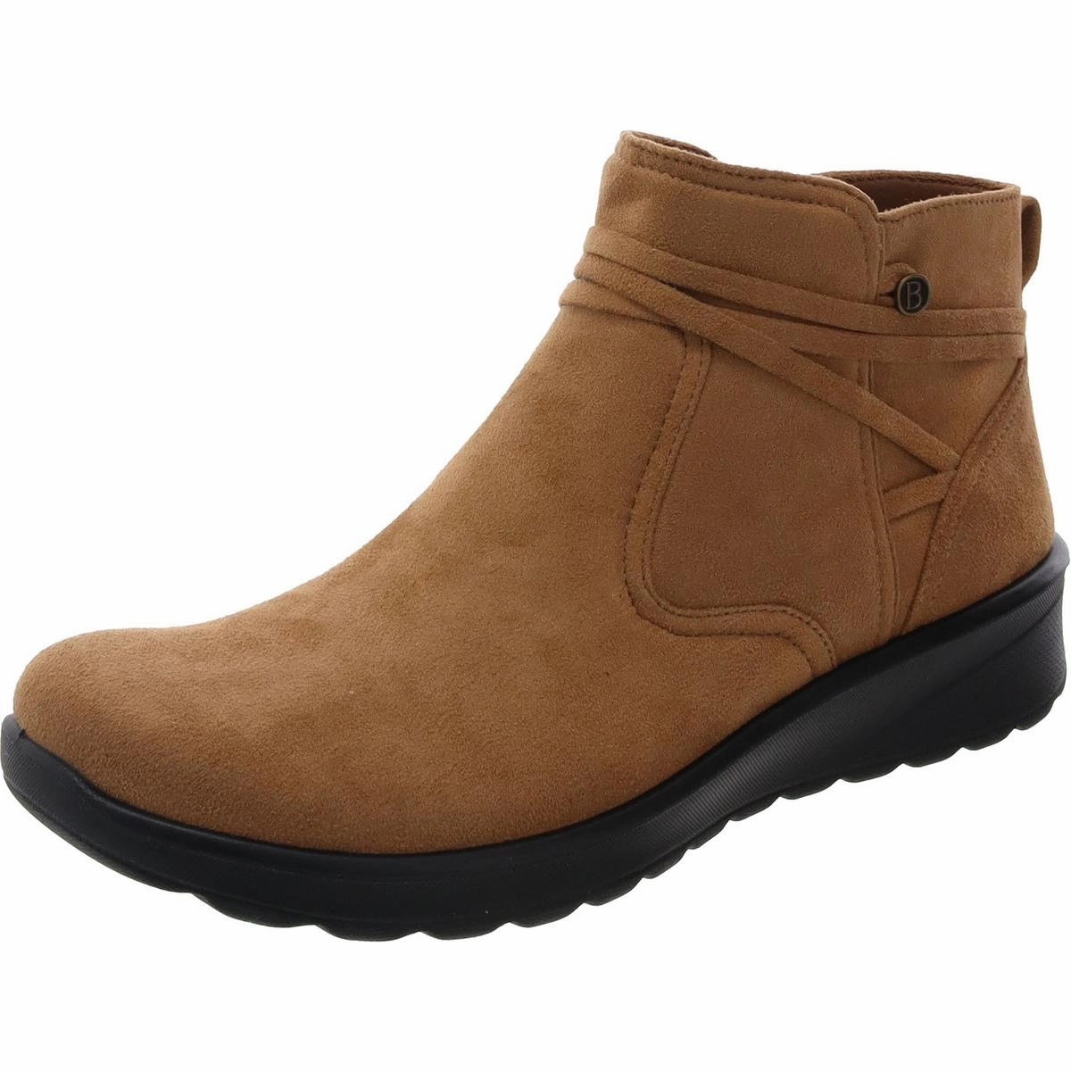 Low Maintenance Quick Slip Womens Supercomff Faux Suede Ankle Boots