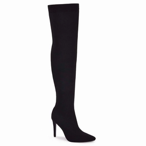 Women's Over The Knee Sock Boots In Black Slip Resistant Backcountry Camper Heavy Weather