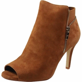 Serenity Womens Double Zipper Open Toe Ankle Boots Multi-Purpose Comfort Mud Ground