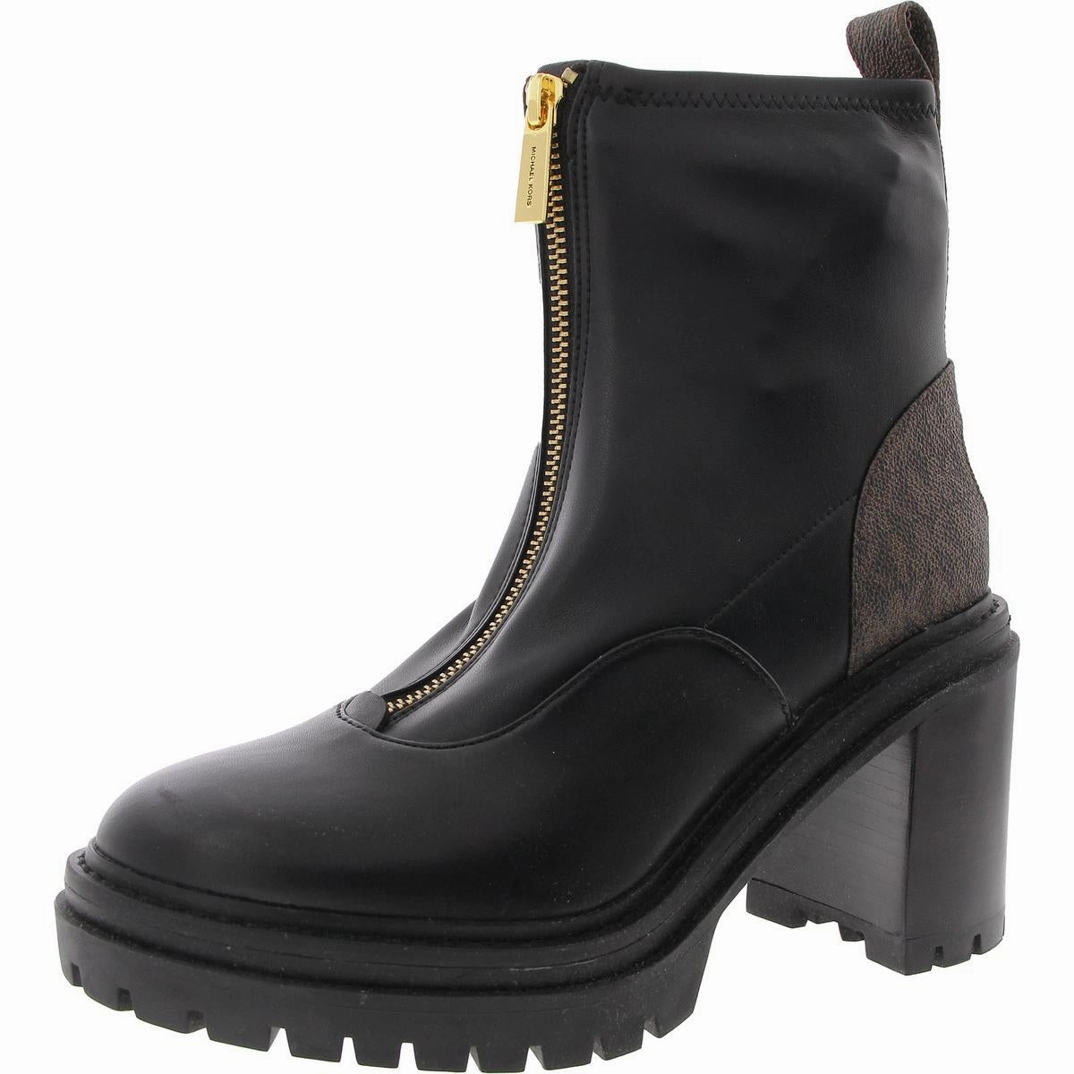 Library Visit Sturdy SG22F Womens Logo Leather Ankle Boots
