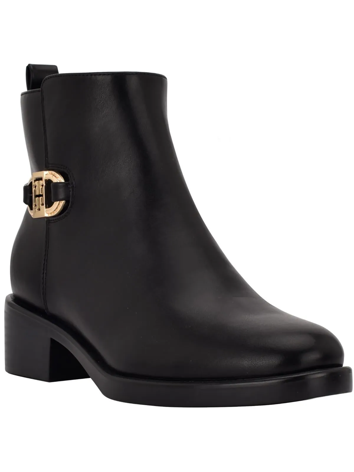 Cushion Zone Imiera Womens Faux Leather Ankle Booties