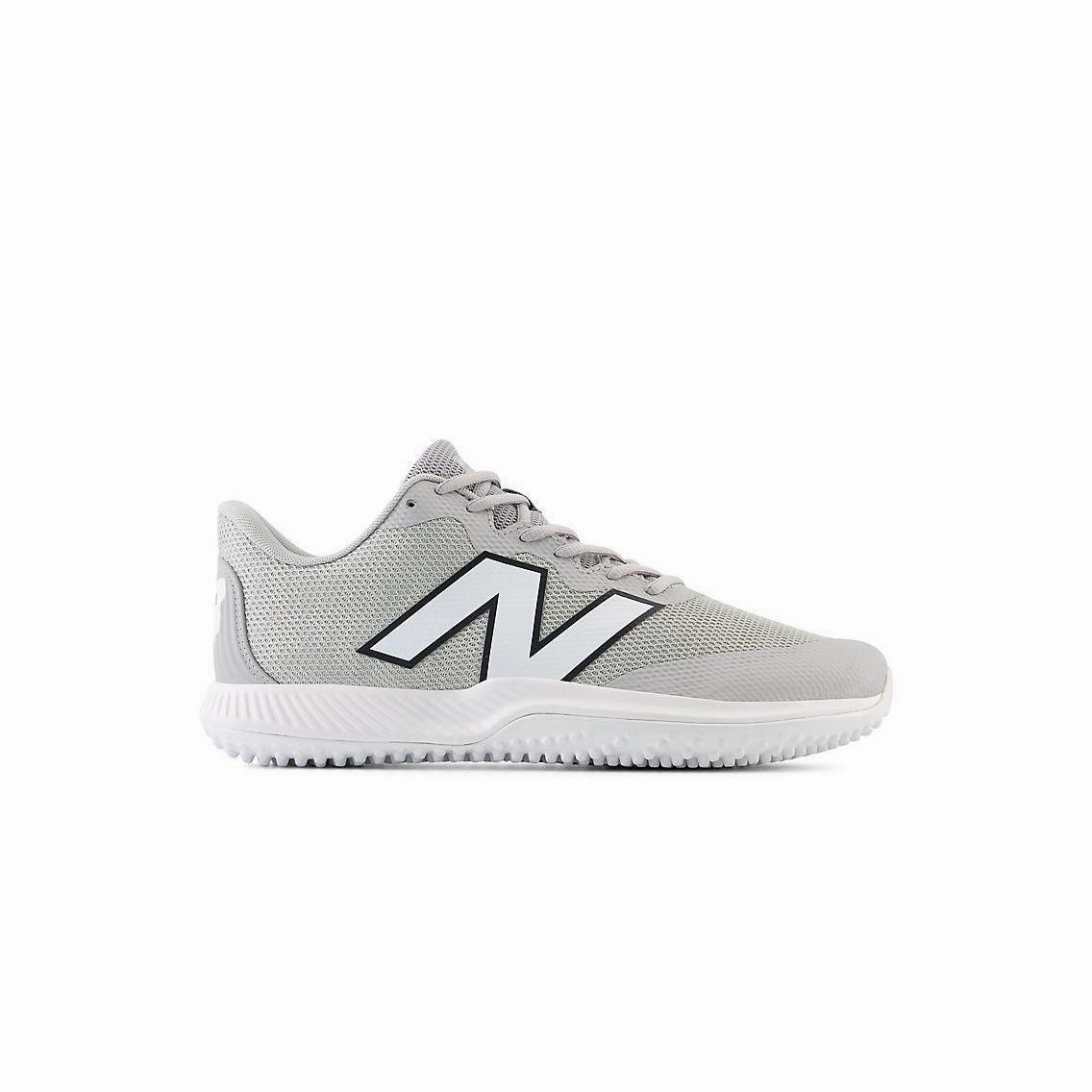 high - visibility shoes New Balance Men's FuelCell 4040 V7 Turf Baseball Shoes - Raincloud / Optic White - T4040TG7