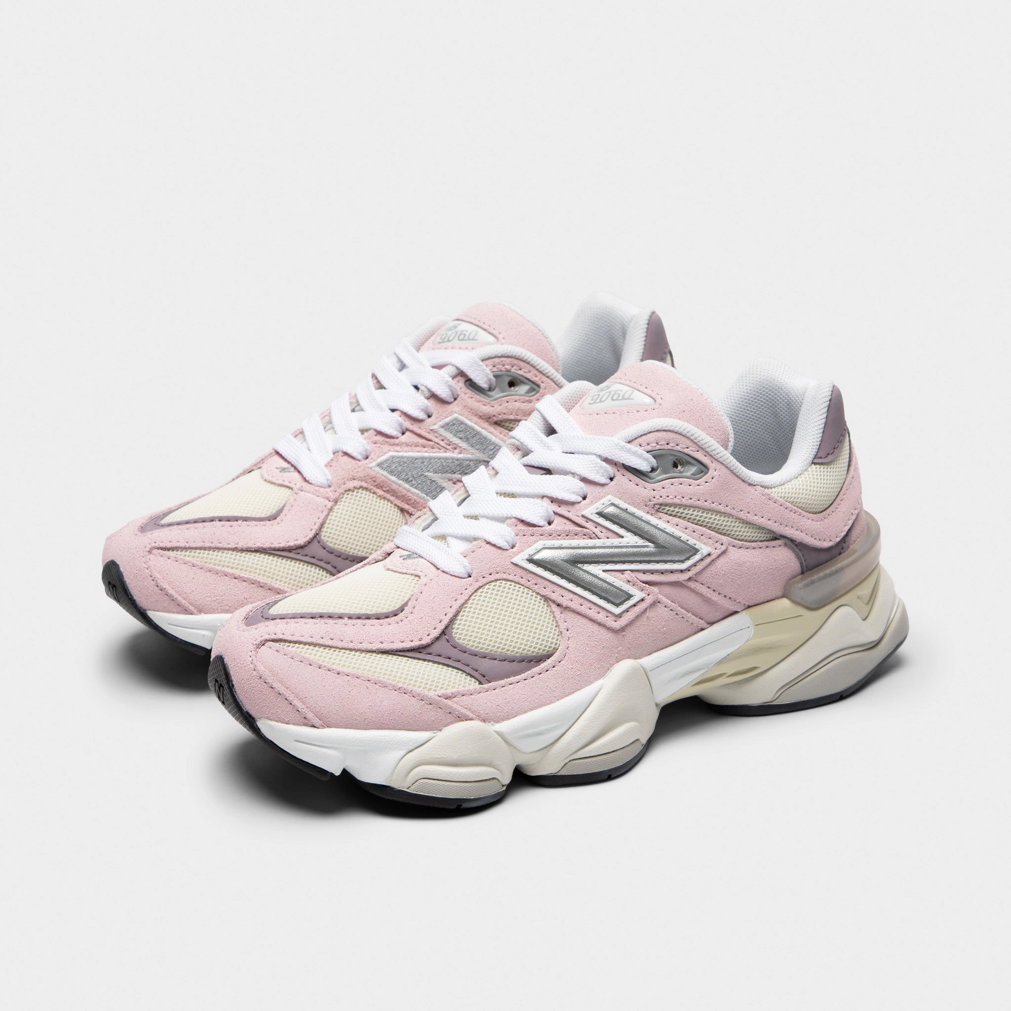 New Balance Juniors' 9060 Rose Sugar / Ice Wine energy - returning sole shoe feature single - density - midsole - feature shoes