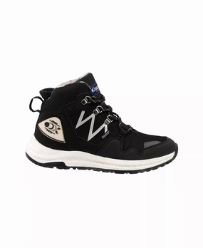 Street Fashion Protective Finish Snow Trekker Outdoor Boot In Black
