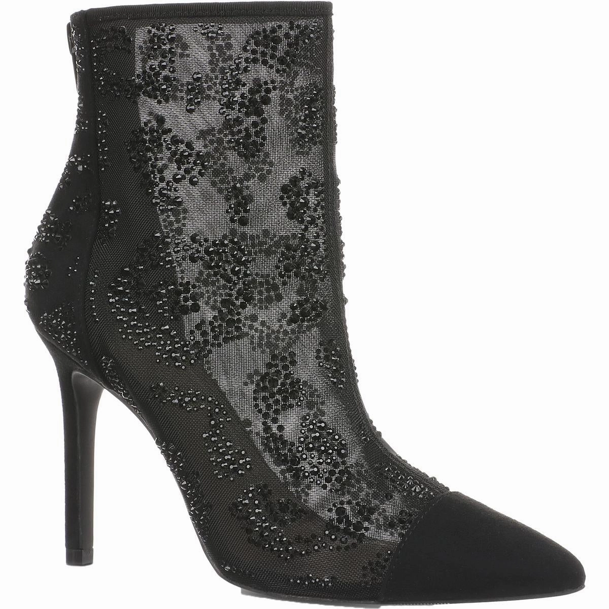 SHAYLENE Womens Embroidered Manmade Ankle Boots Mud Resistant Hiking Trails