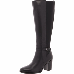 Everyday Pair Flexible Frame Rainy Day Commuter Kalina Stretch Womens Mixed Media Leather Knee-High Boots