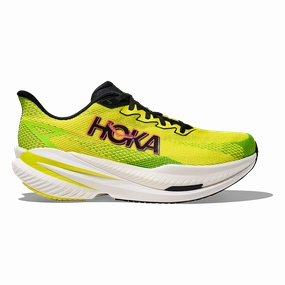 Hoka Mach X 3 running with a group Comfortable Fit Socks