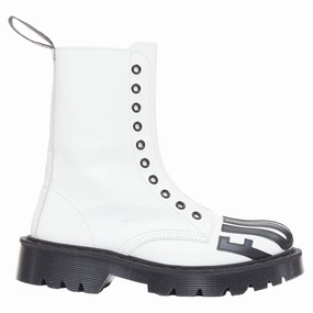Trendy Footwear Vetements slogan leather combat boots