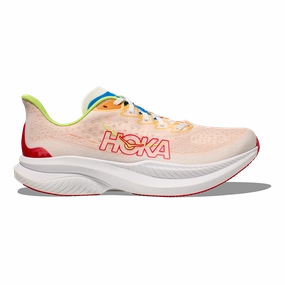 Hydrophilic Hoka Mach 6 - White - Solar Flare