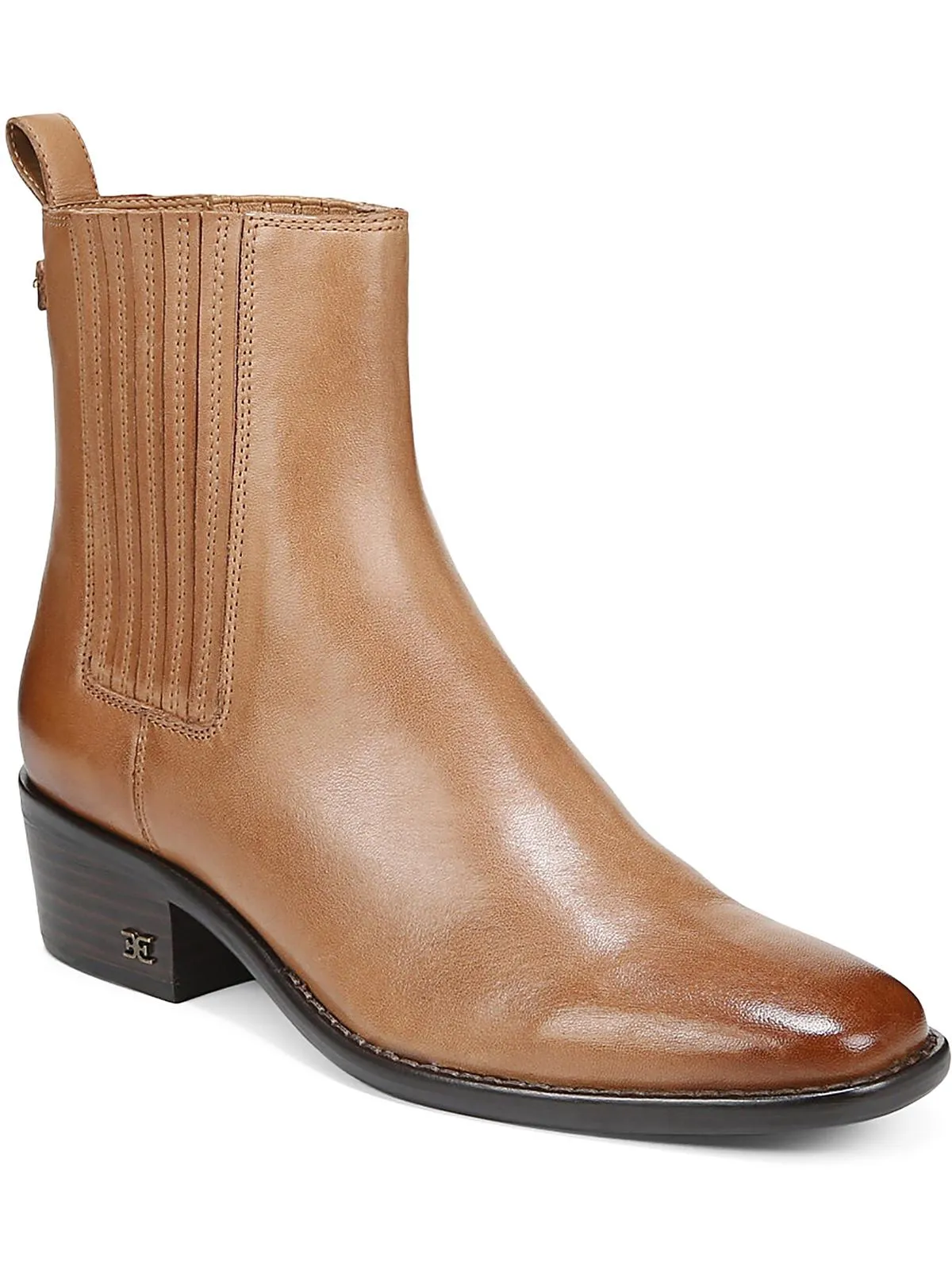 Bronson Womens Suede Stacked Heel Ankle Boots Breathable Trail Runner