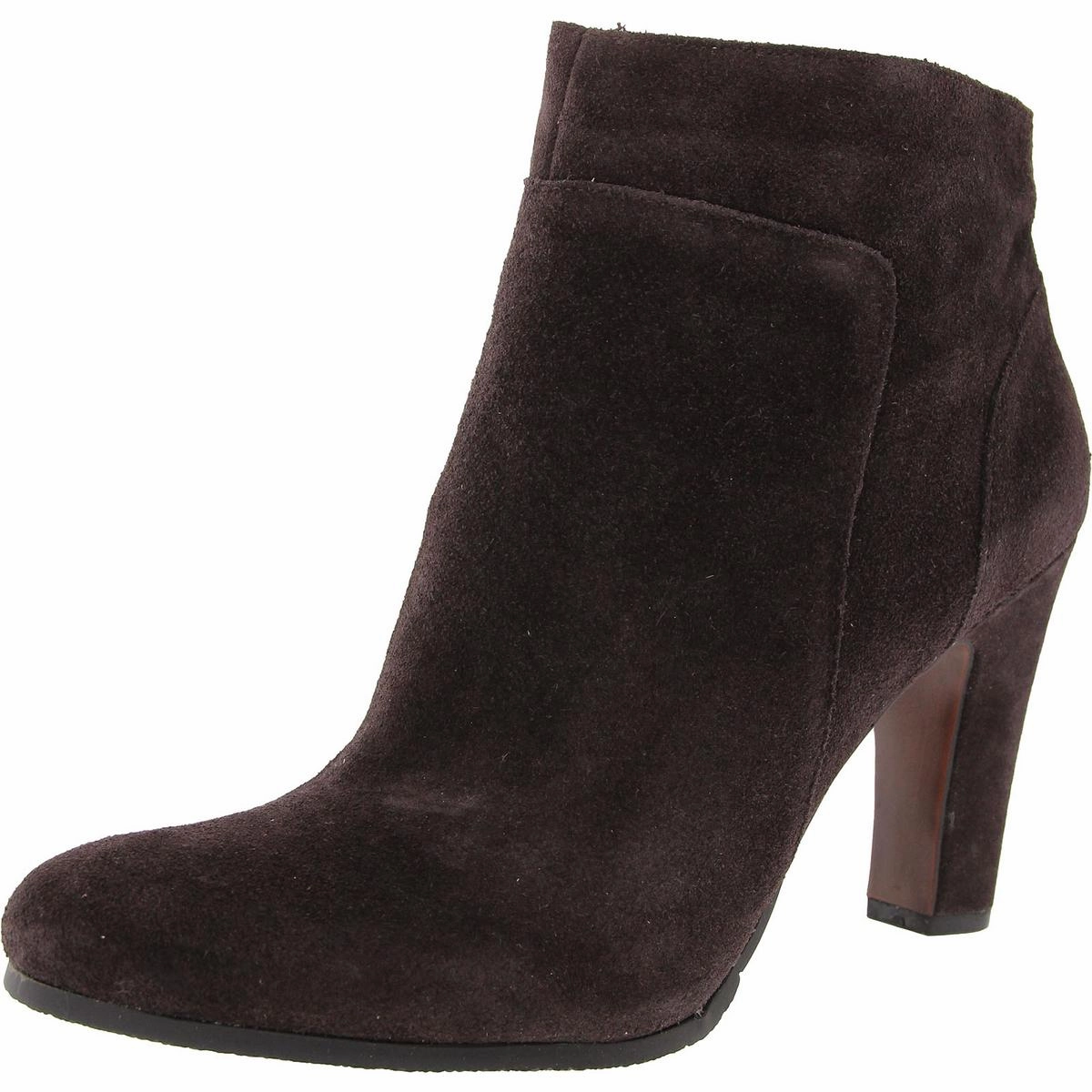 Sierra Womens Zipper Faux Suede Ankle Boots Stable Support Remote Hiking