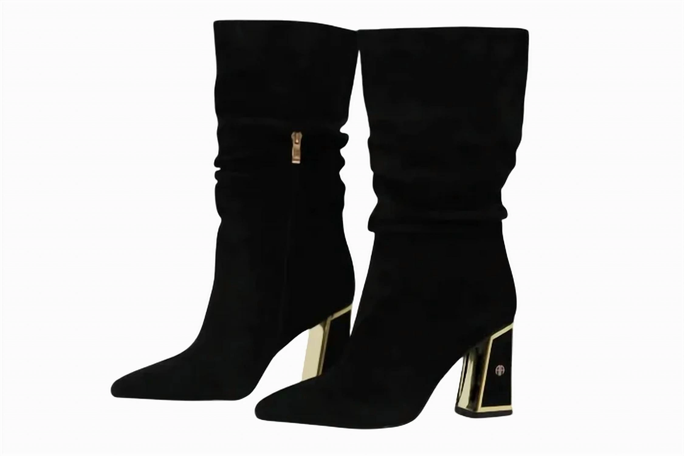 Steel Cap Robust Build Signature Suede Boot In Black