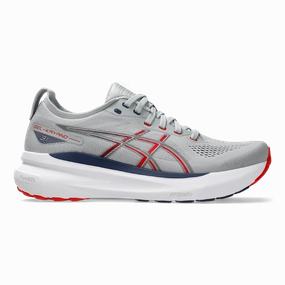 padded toe running in private tracks shoes Asics Gel Kayano 31 - Piedmont Grey - Fiery Red