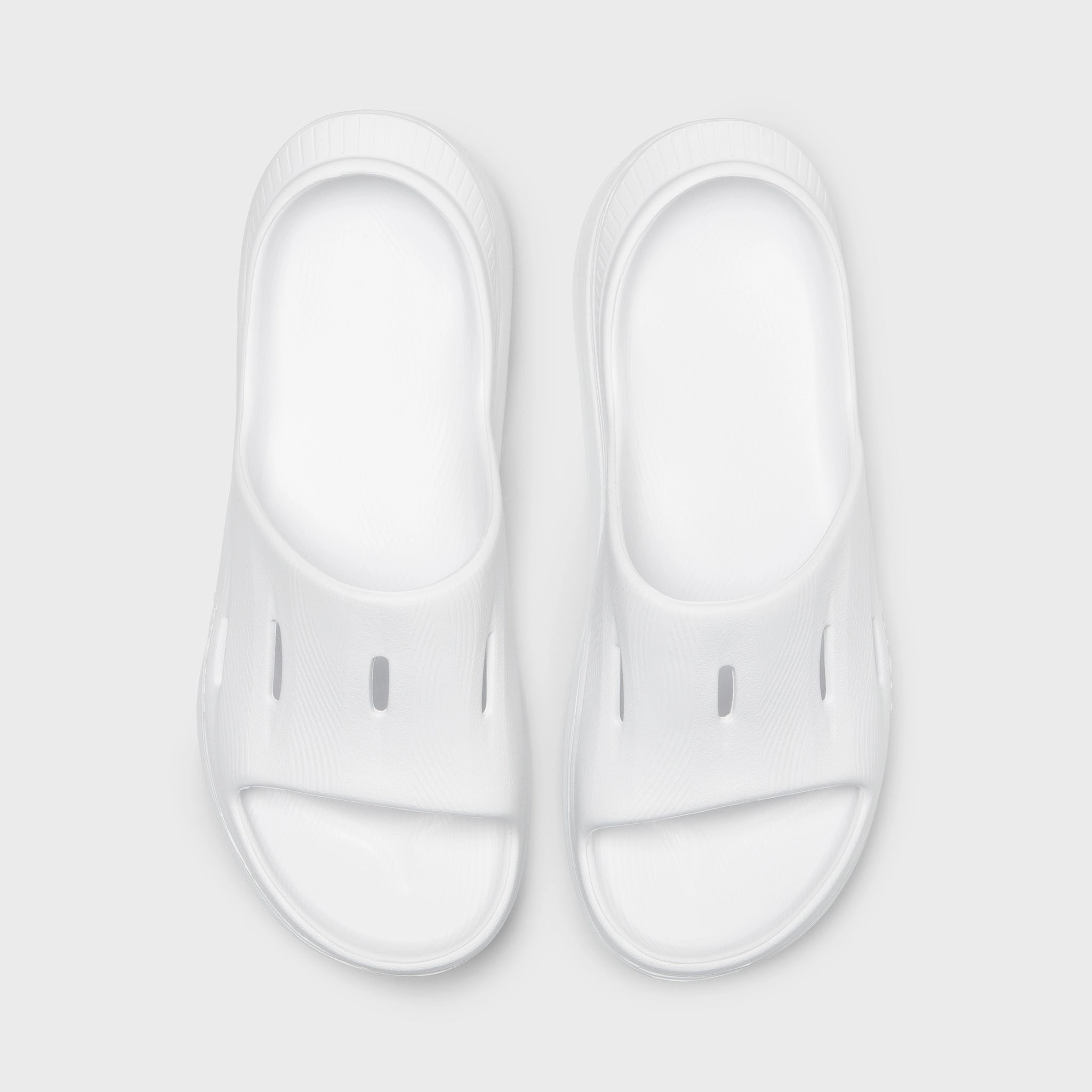 Hoka Ora Recovery Slide 3 White / White Simple Lines Smooth Texture