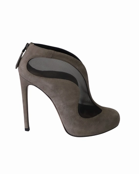 Ala?a Azzedine Ankle Boots in Grey Suede Seamless Comfort Nature Lover