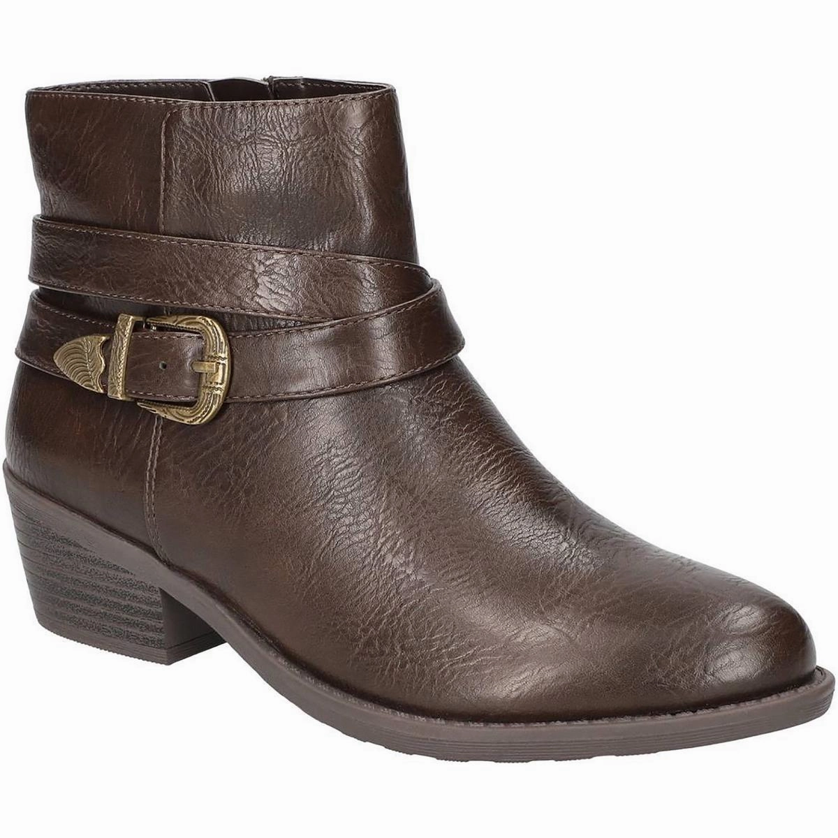 Everyday Comfort Skylar Womens Solid Leather Ankle Boots