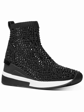 Skyler Womens Knit Embellished Ankle Boots City Street