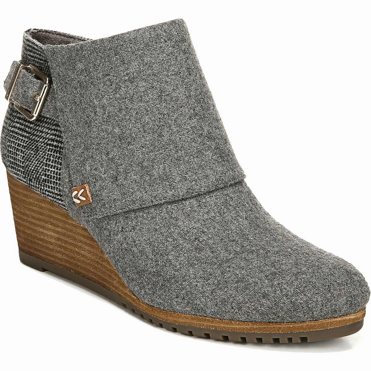 Create Womens Faux Suede Wedges Booties Good elasticity Cushioned Fit