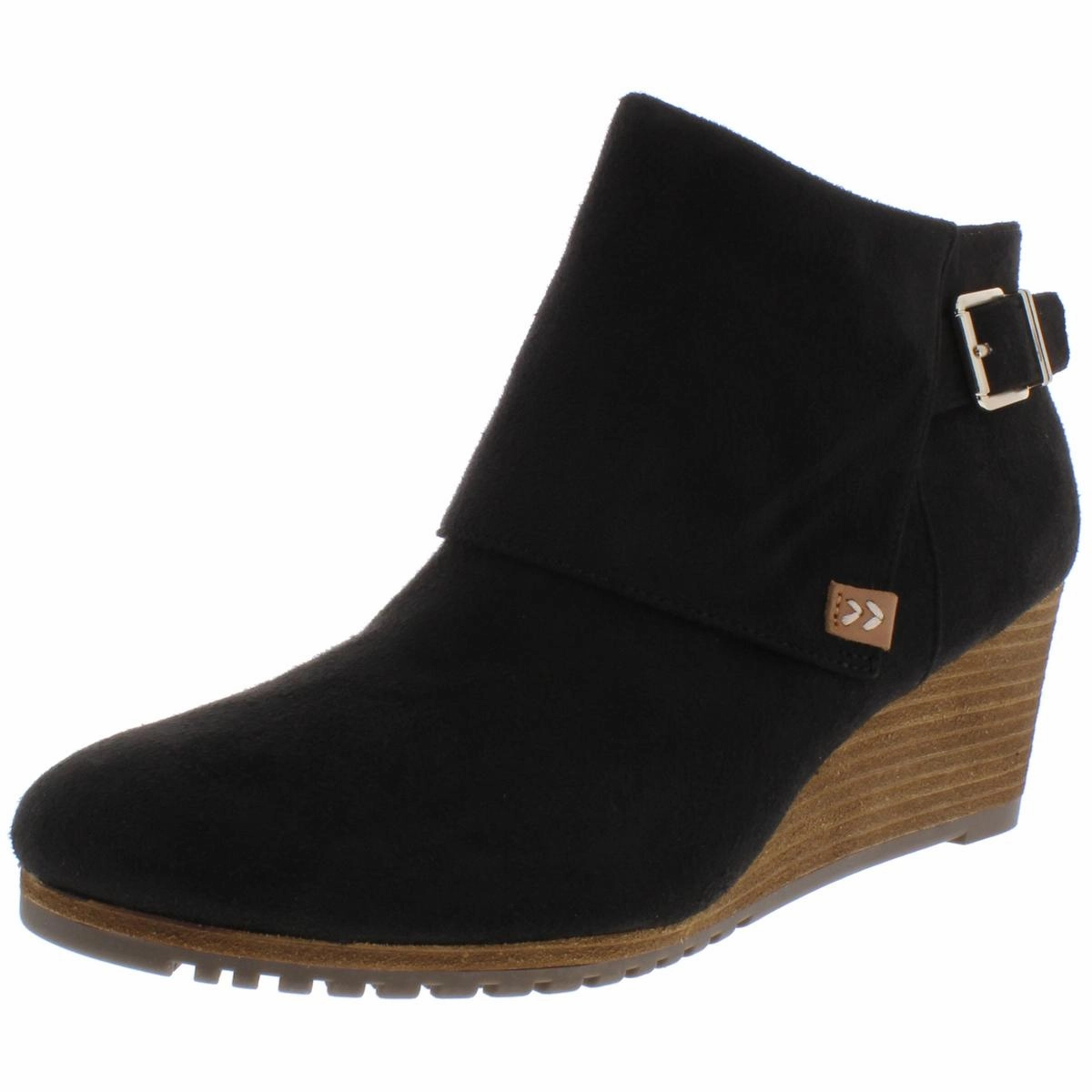 Classic Core Create Womens Faux Suede Wedges Booties