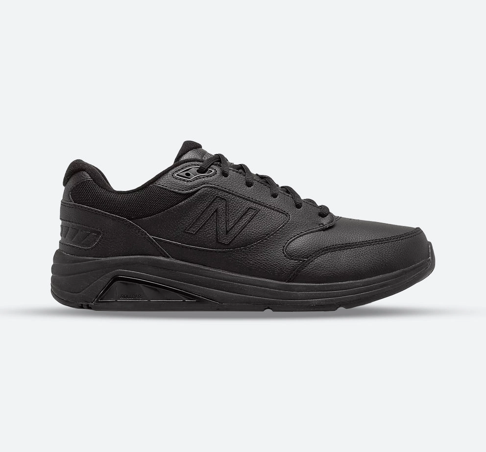used runners' shoes Sleek Design Element Womens Wide Fit New Balance MW928BK3 Black Walking Rollbar Stability Trainers