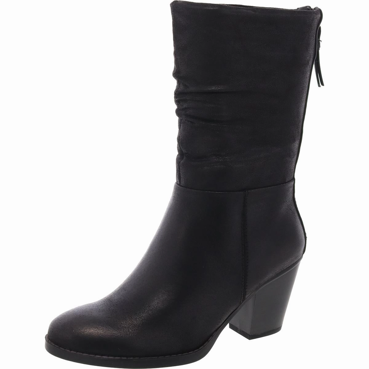 Camila Womens Slouchy Faux Suede Mid-Calf Boots Protective Finish Hiking Trails