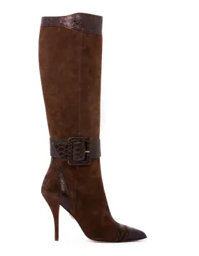 Alexis Boots In Bronze Suede Warm and Cozy Reinforced Form Night Travel