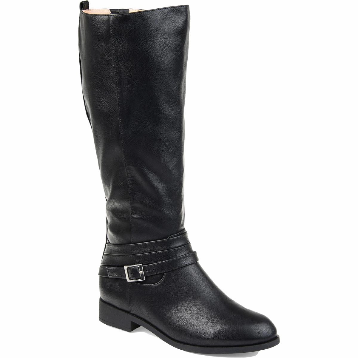 Ivie Womens Faux Leather Extra Wide Calf Knee-High Boots City Travel Trendy Look