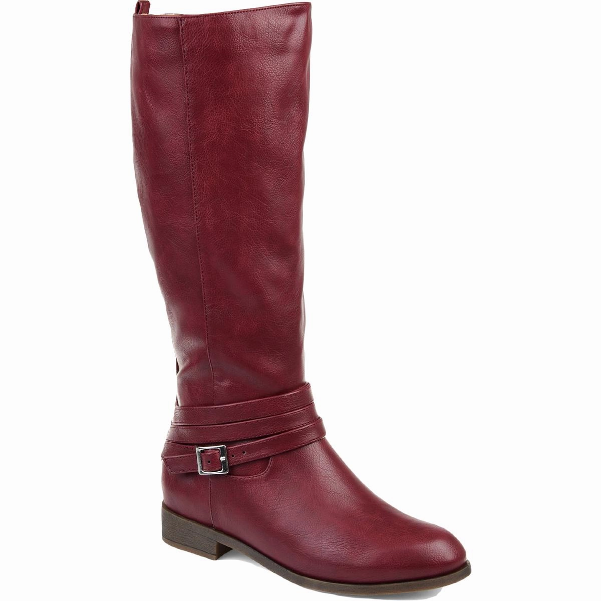Cool Look Padded Interior Rough Trail Hiker Ivie Womens Faux Leather Extra Wide Calf Knee-High Boots