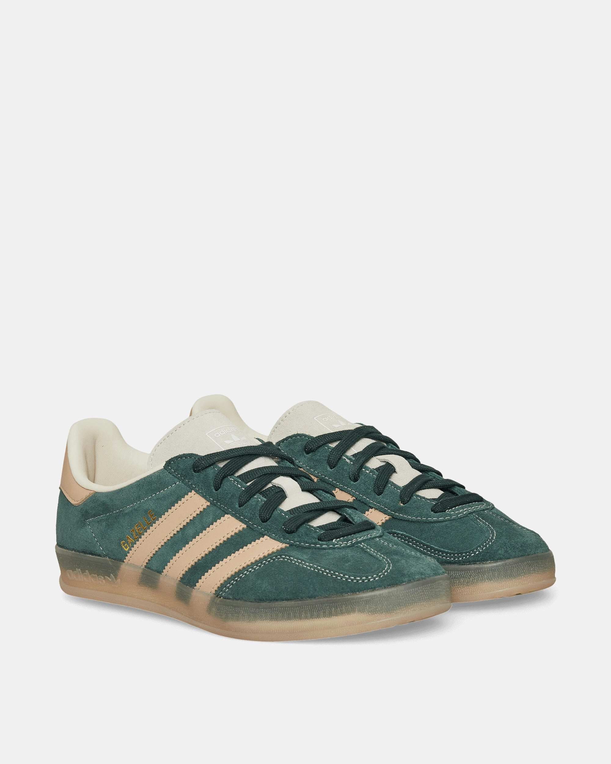 Smooth Insole Lace Lock System Gazelle Indoor Sneakers Shadow Green / Warm Sandstone
