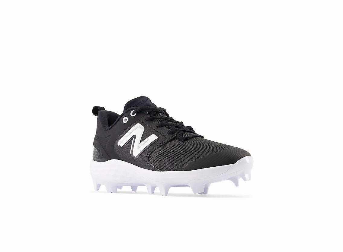 New Balance Men's Fresh Foam 3000 V6 Molded Baseball Cleats - Black with White - PL3000K6 comfortable wearing experience shoes