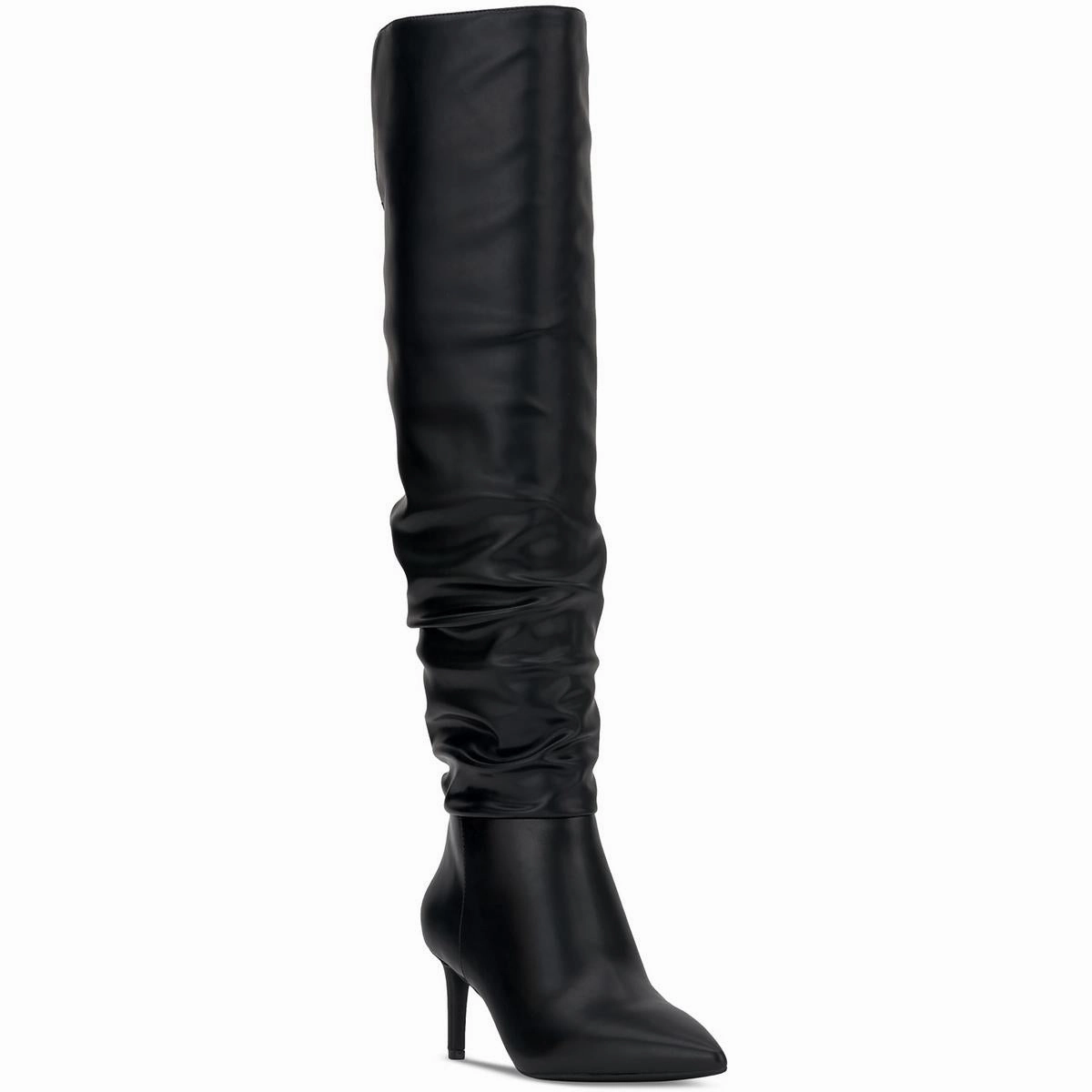 Stable Ankle High   Quality Damoni Womens Slouchy Faux Leather Over-The-Knee Boots