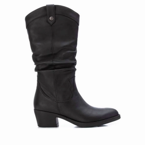 Women's Cowboy Boots In Black Mud Resistant Hiking Trails