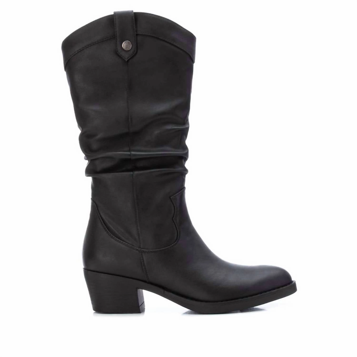 Women's Cowboy Boots In Black Mud Resistant Hiking Trails