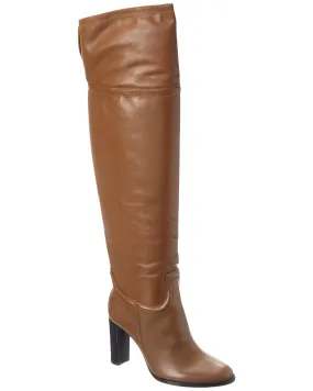Alexandre Birman Lauren 90 Leather Over-The-Knee Boot City Street High Traction Morning Walk