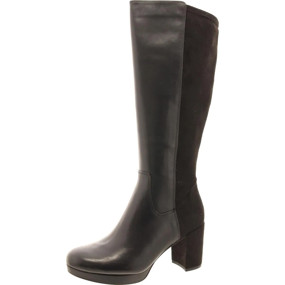Ynez Womens Water Repellent Leather Knee-High Boots Silent Glam