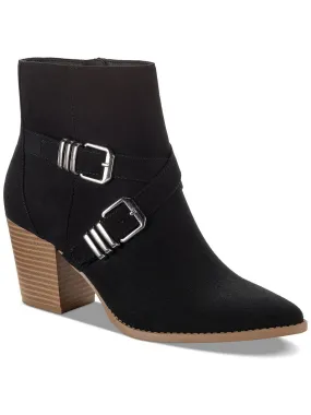 Dad Mode ELYSSAA Womens Block heel Pointed toe Booties