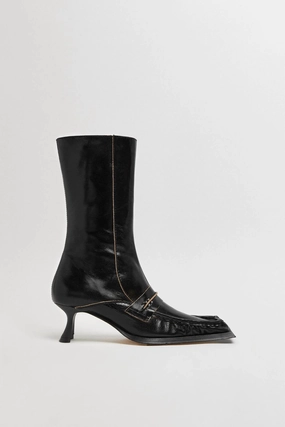 Women's Halle Tall Boots In Black Versatile Footwear Minimal Mood