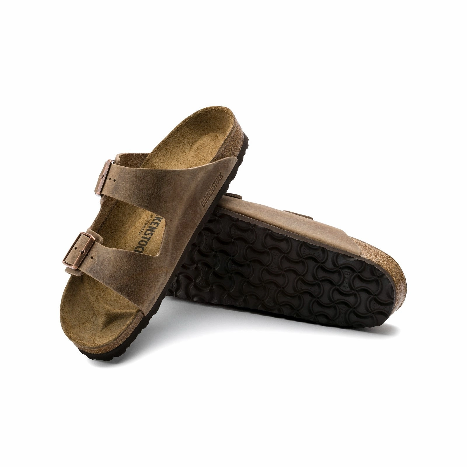 Birkenstock Arizona Oiled Leather (Tobacco Brown) Men's Sandals 352201 TPU Heel Counter Weekend Chill