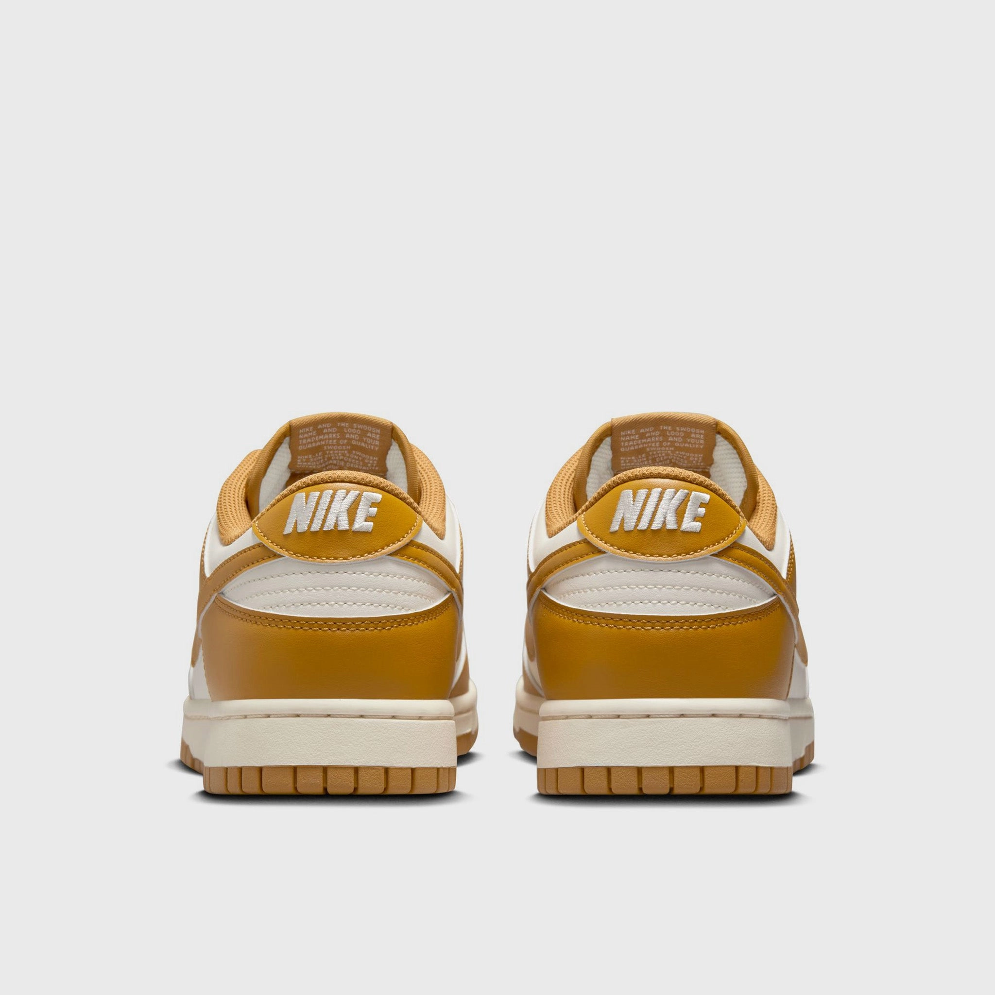Nike Dunk Low Retro Pale Ivory / Wheat Flexible Heel Non Marking Rubber