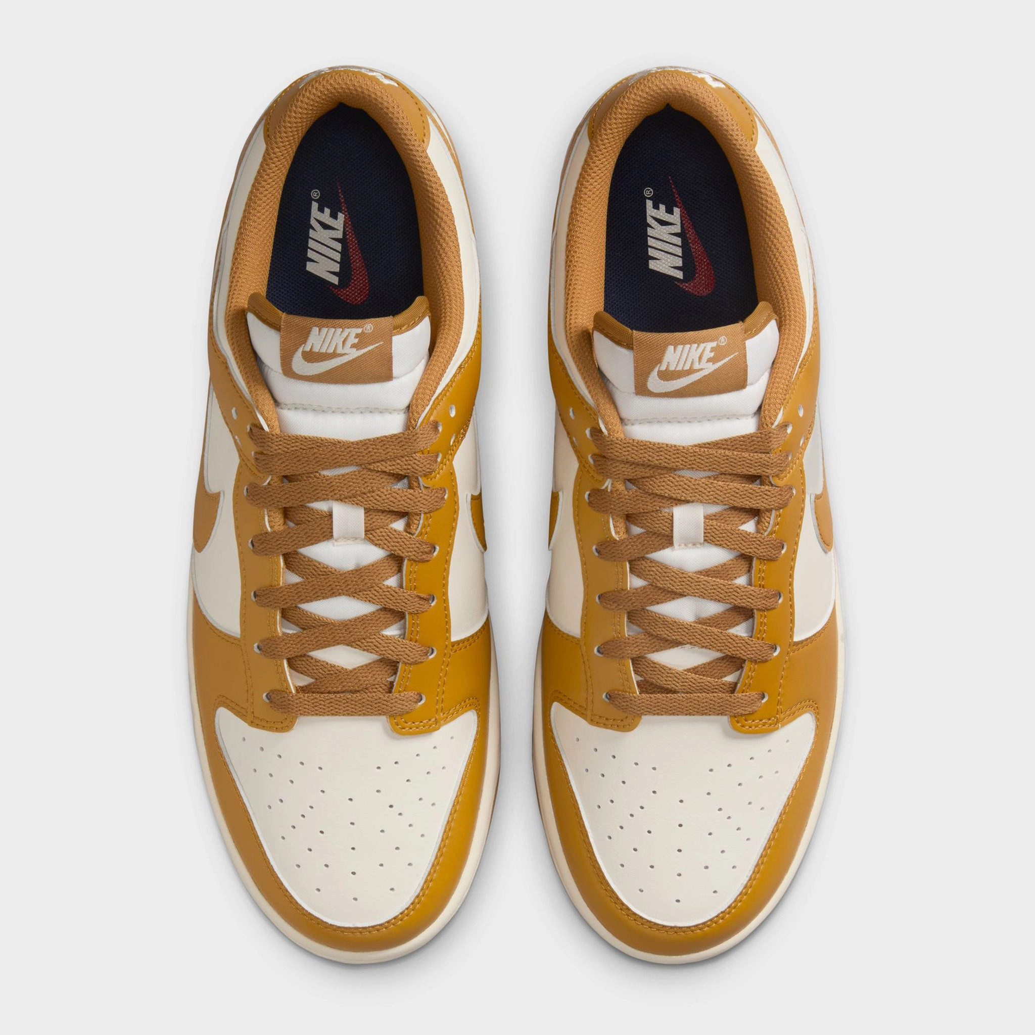 Nike Dunk Low Retro Pale Ivory / Wheat Multi Surface Grip Pattern Canvas Material