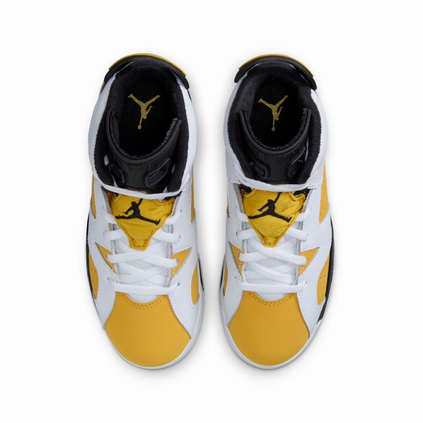 Air Jordan 6 Retro "Yellow Ochre" Pre-School DV3605-170 Enhanced Mobility Tactile Grip Patterns