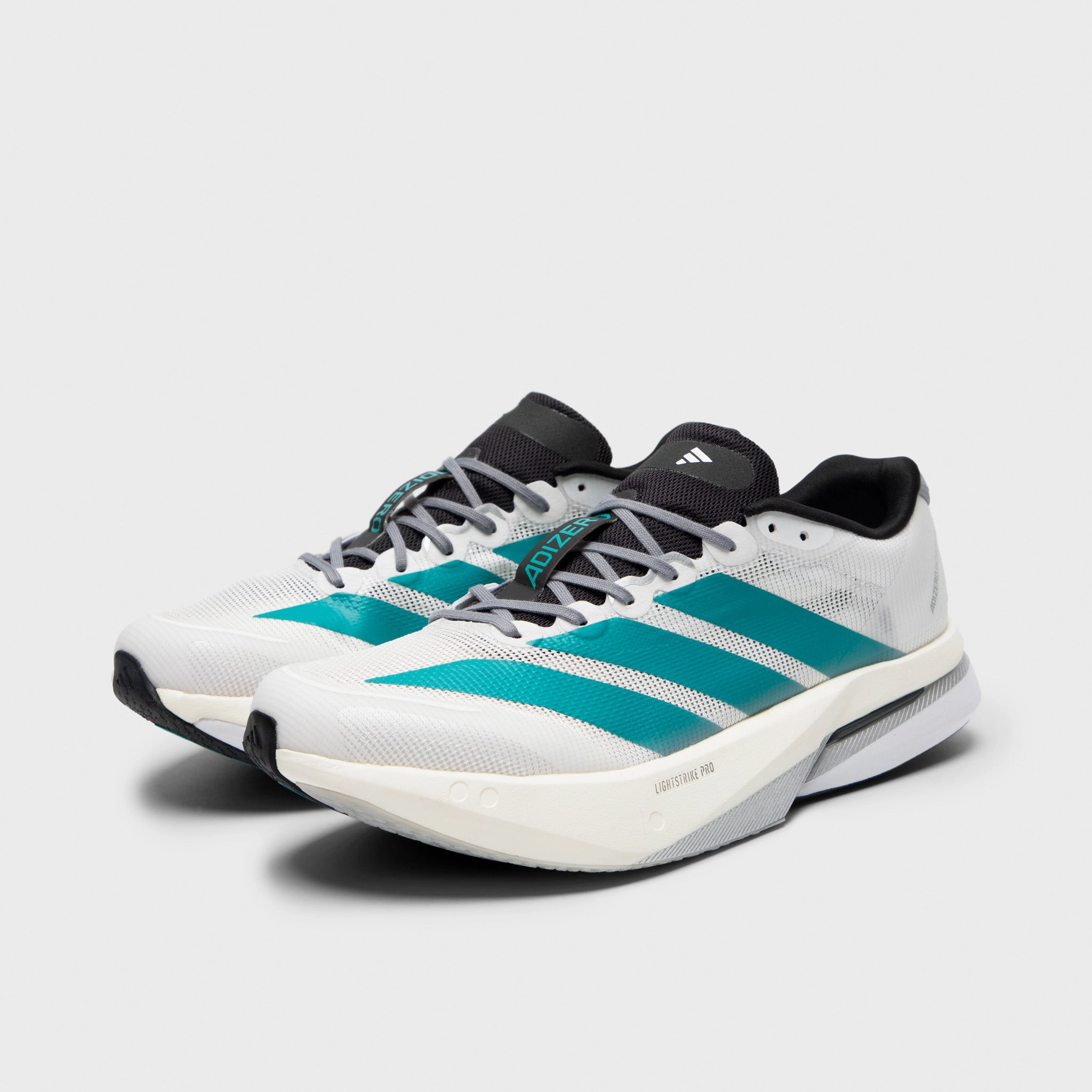 adidas Adizero Boston 13 White / Pure Tea - Grey Mesh Flow Laidback Mood