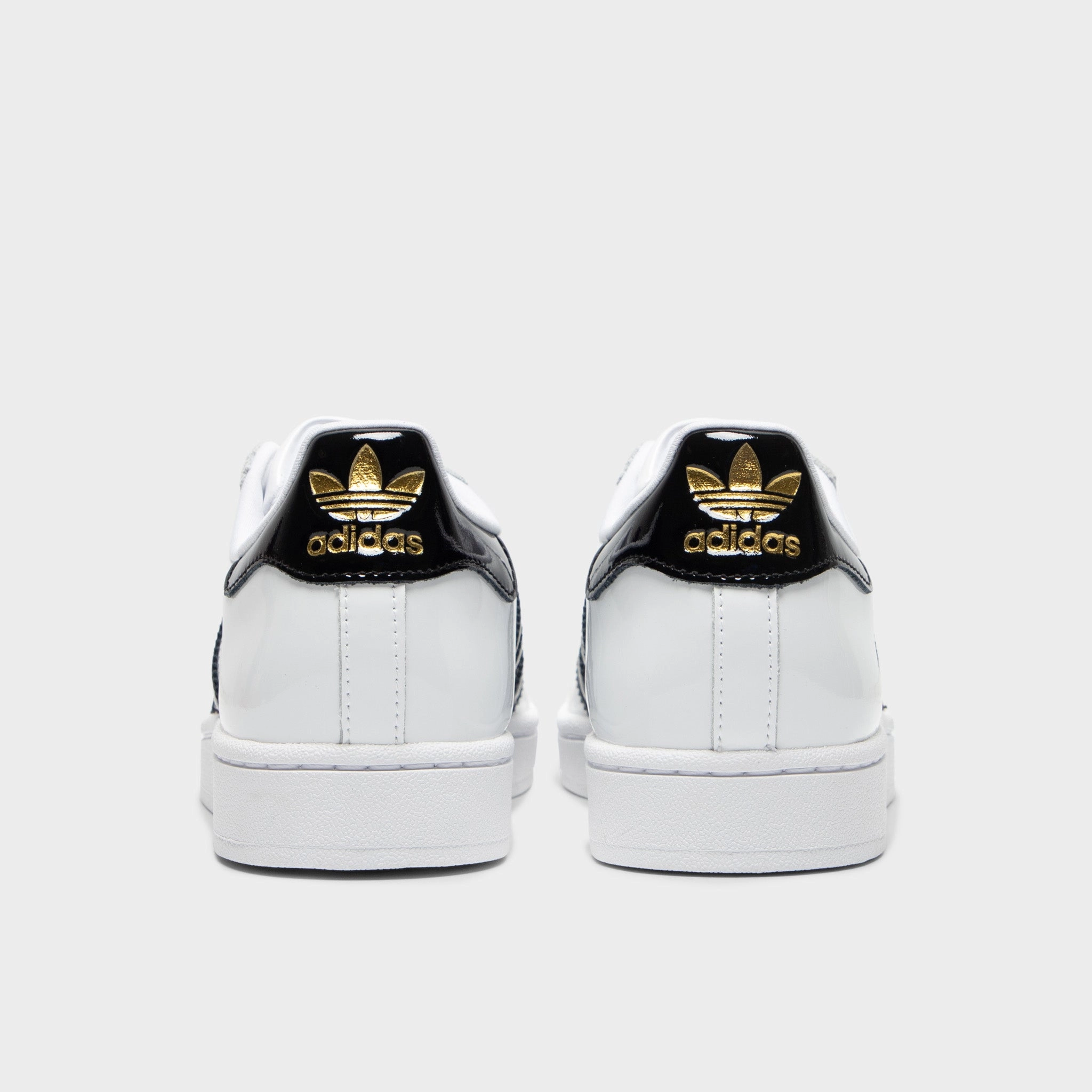 Soft Interior adidas Women's Superstar II White / Core Black - Gold Metallic