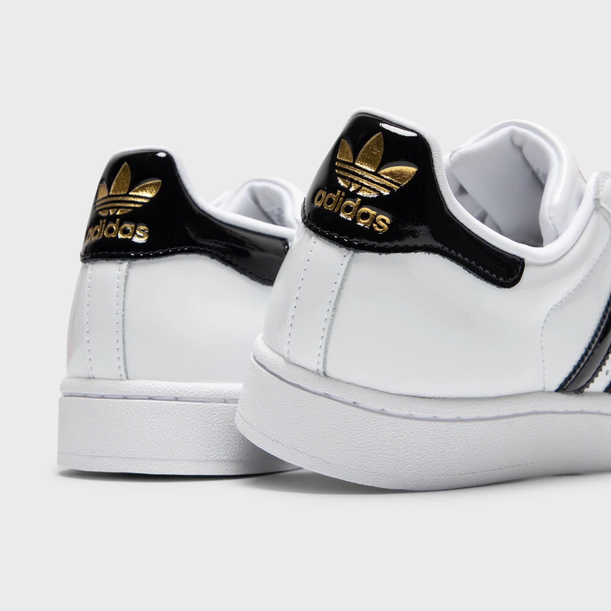 adidas Women's Superstar II White / Core Black - Gold Metallic Improved Agility Low   Top
