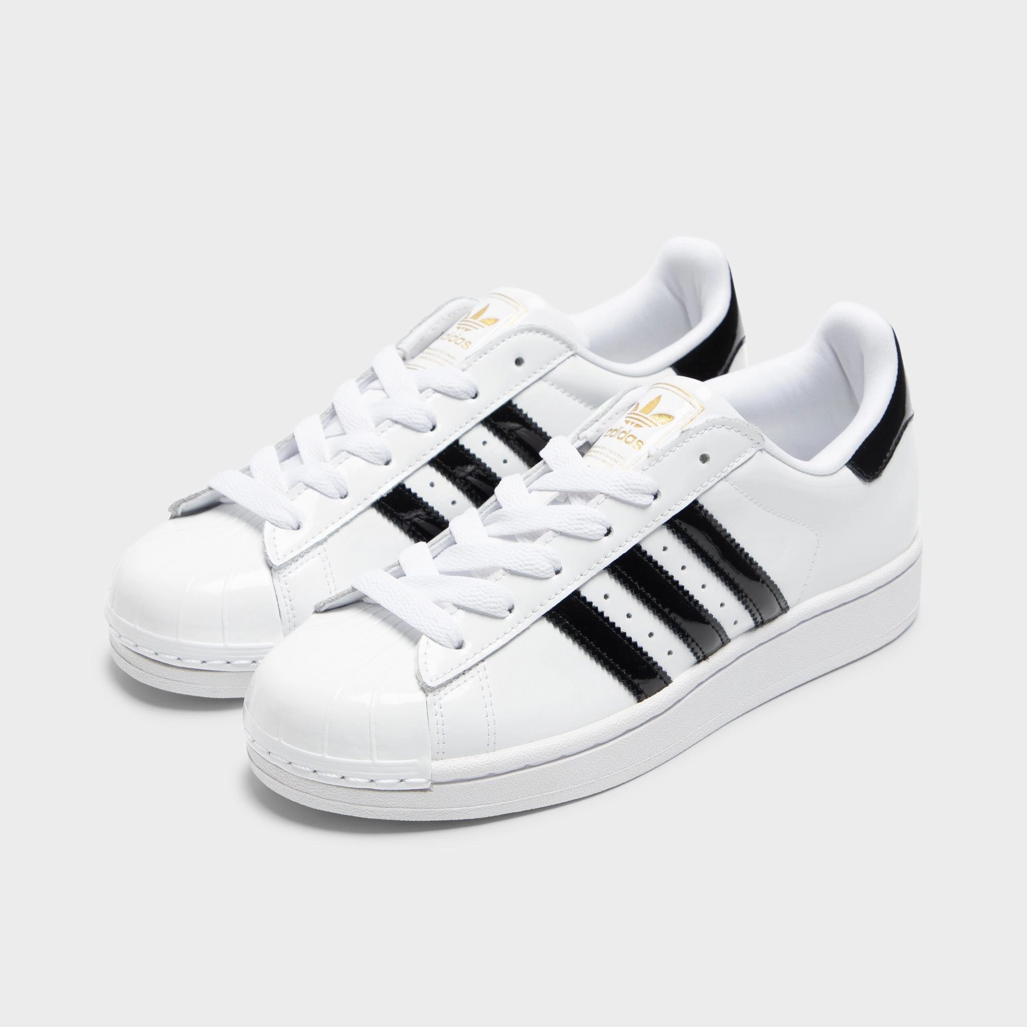 adidas Women's Superstar II White / Core Black - Gold Metallic Sport Lifestyle Fit LowTopStyle