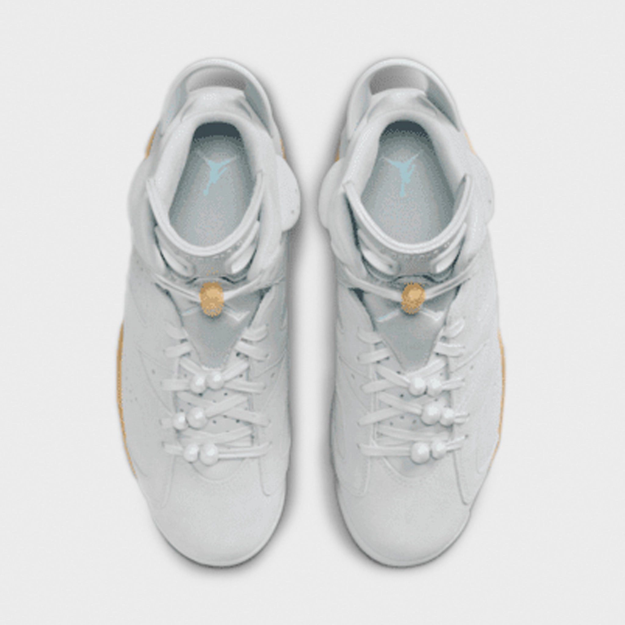 Foam Padding System Jordan Women's 6 Retro Pure Platinum / Metallic Gold - Coconut Milk
